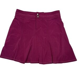 TITLE NINE Women Skort Size 2 Magenta Athletic Hiking Golf Tennis Active Mini